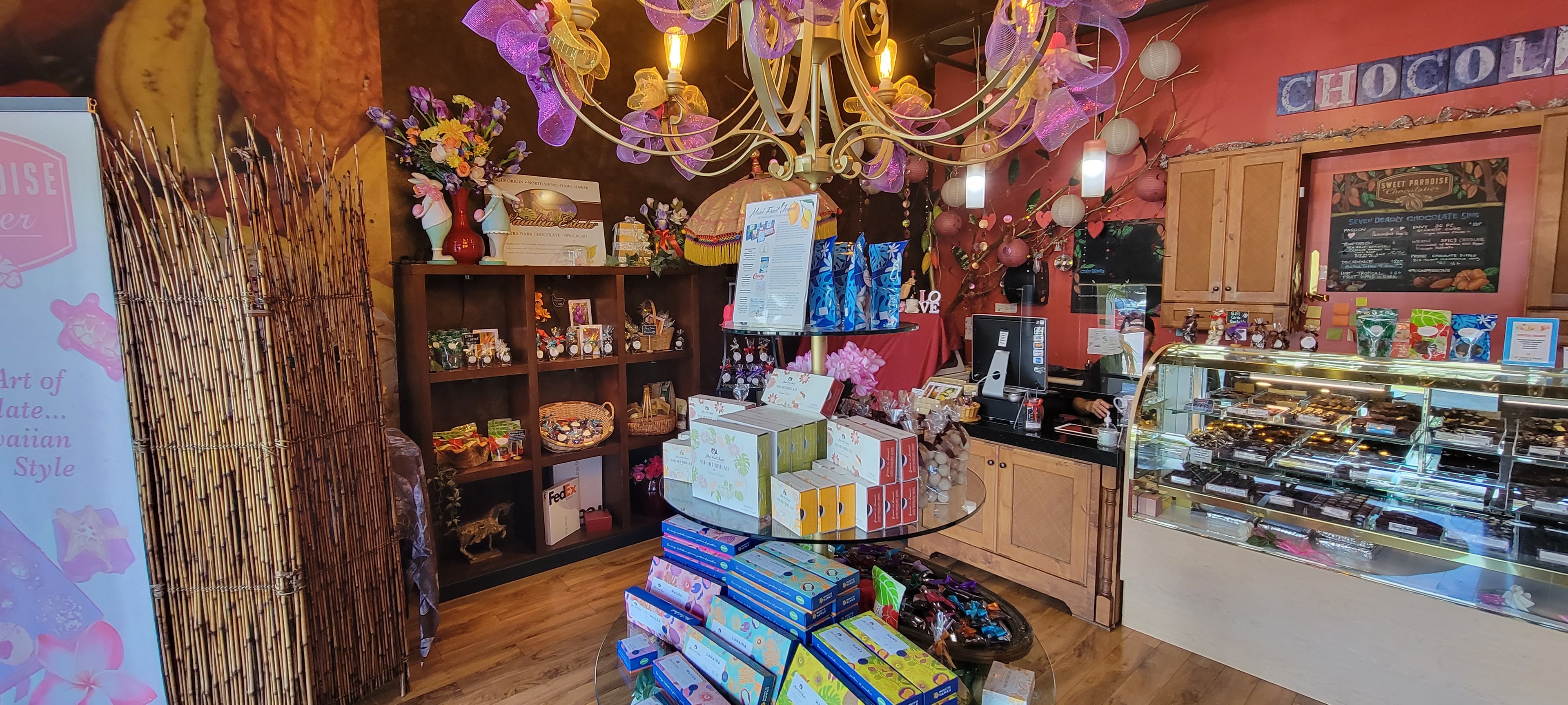Sweet Paradise Maui store display